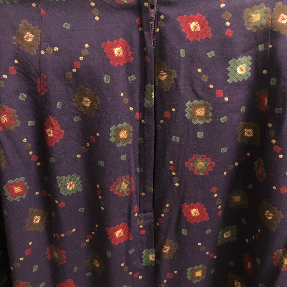 Floral Tie-Waist Maxi Skirt in Plum size M - Picture 7 of 8